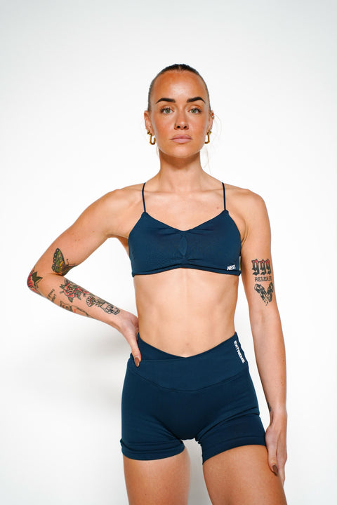 Next Extreme Crossback Bra in Abyss Blue, sport-bh dames