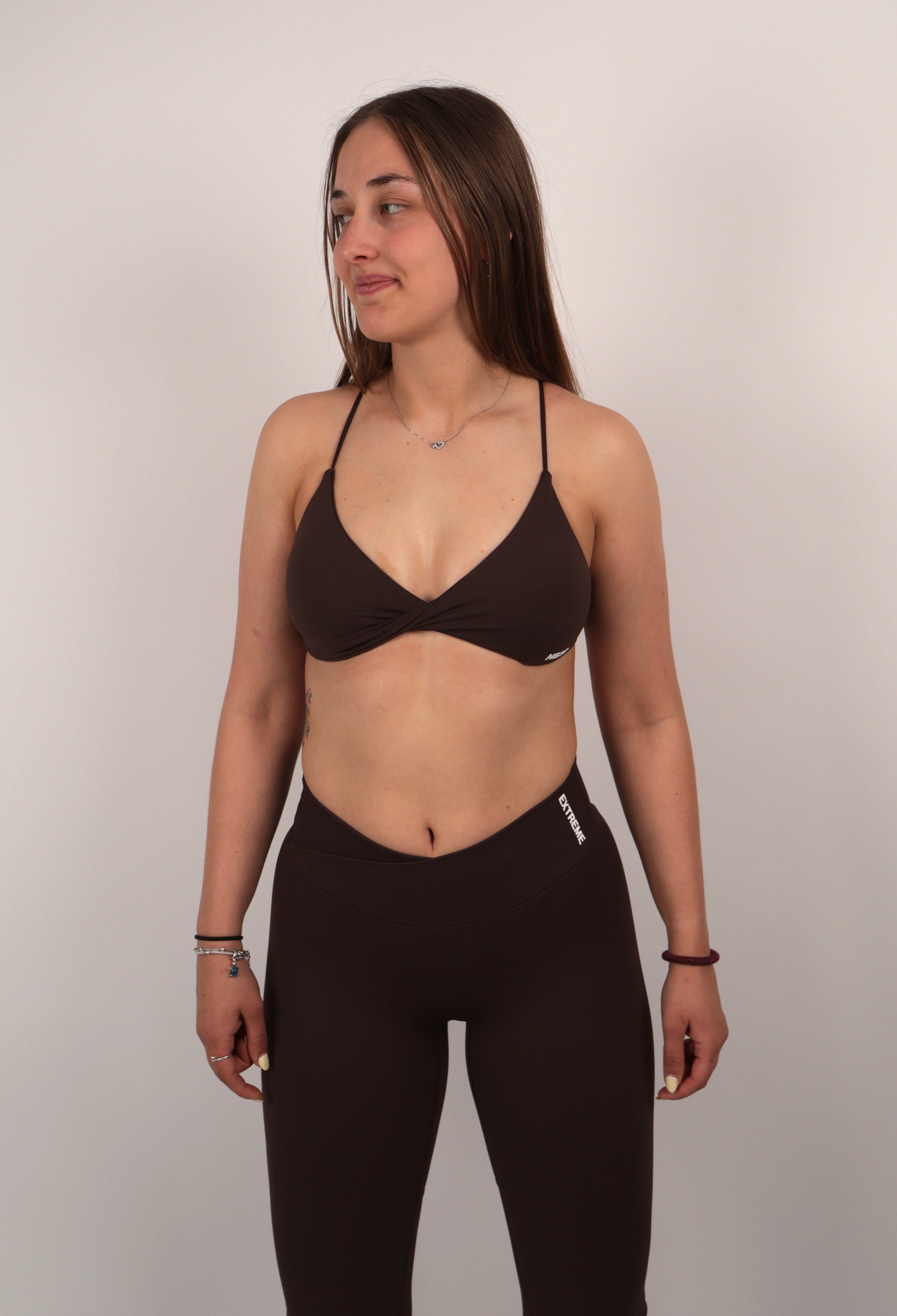 Twist Front Bra – Chestnut Brown