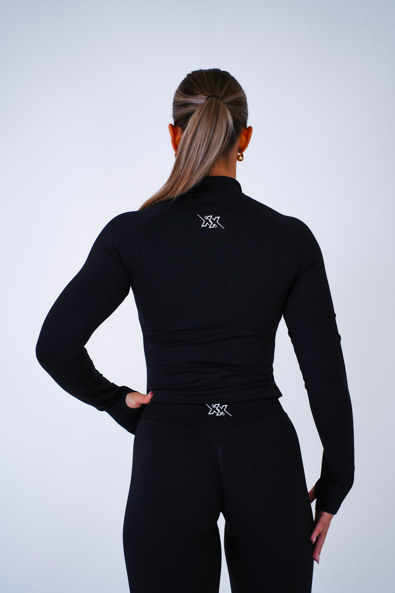 Quarter Zip Top– Ultra Black