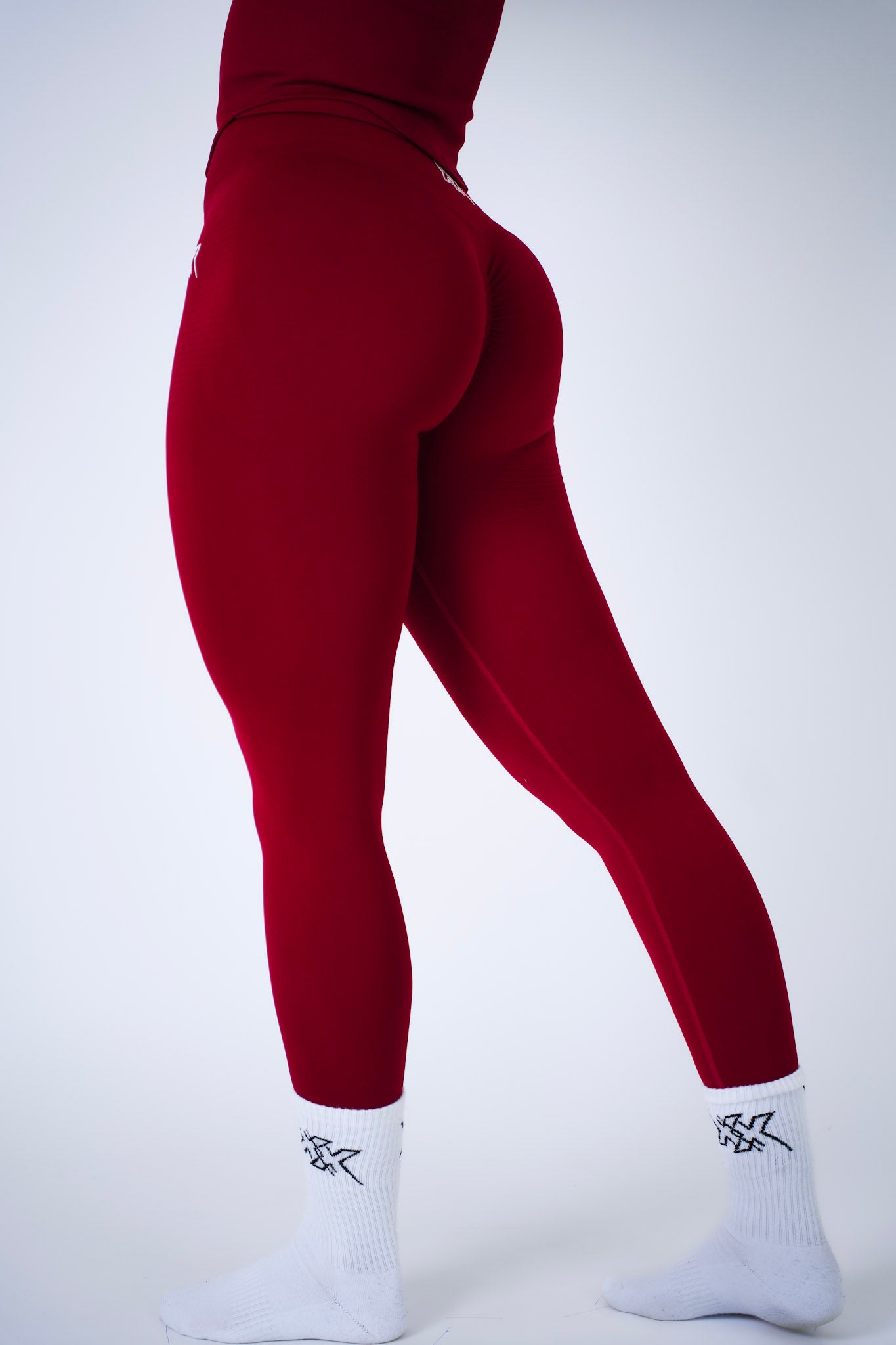 High Waist Leggings – Wine