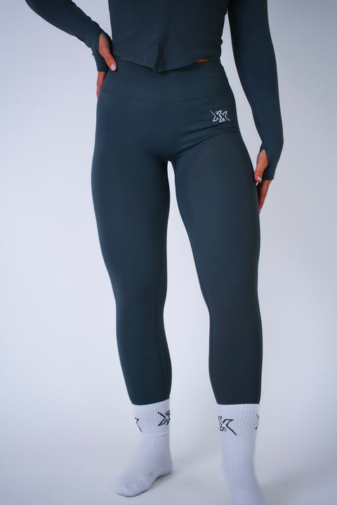Next Extreme High Waist Leggings in Ash Grey, sportlegging dames