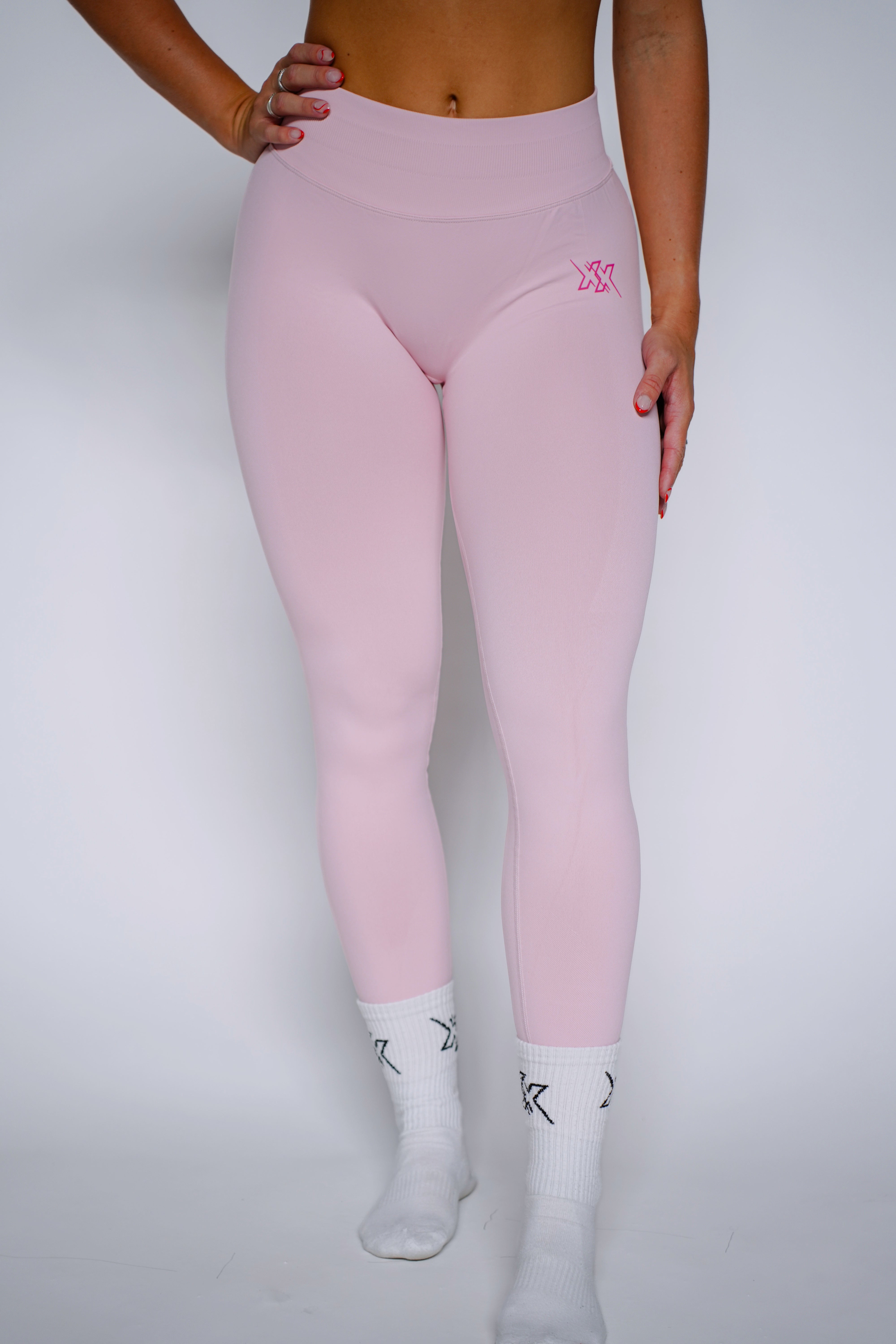 StrongHer Leggings – Blush Pink