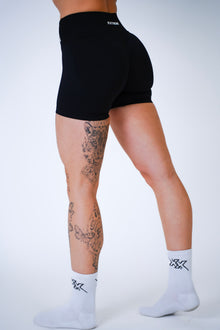 Cross Waist Shorts 4.5"– Midnight Black