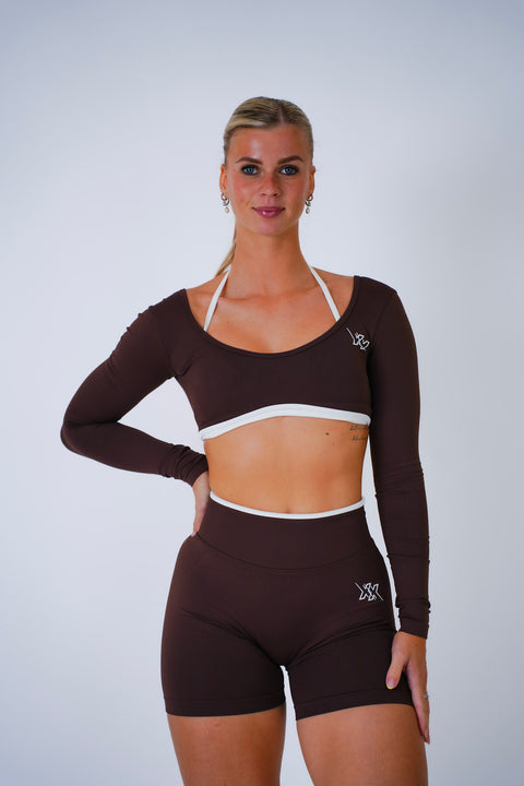 Next Extreme 2 in 1 Longsleeve in Mocha, longsleeve dames