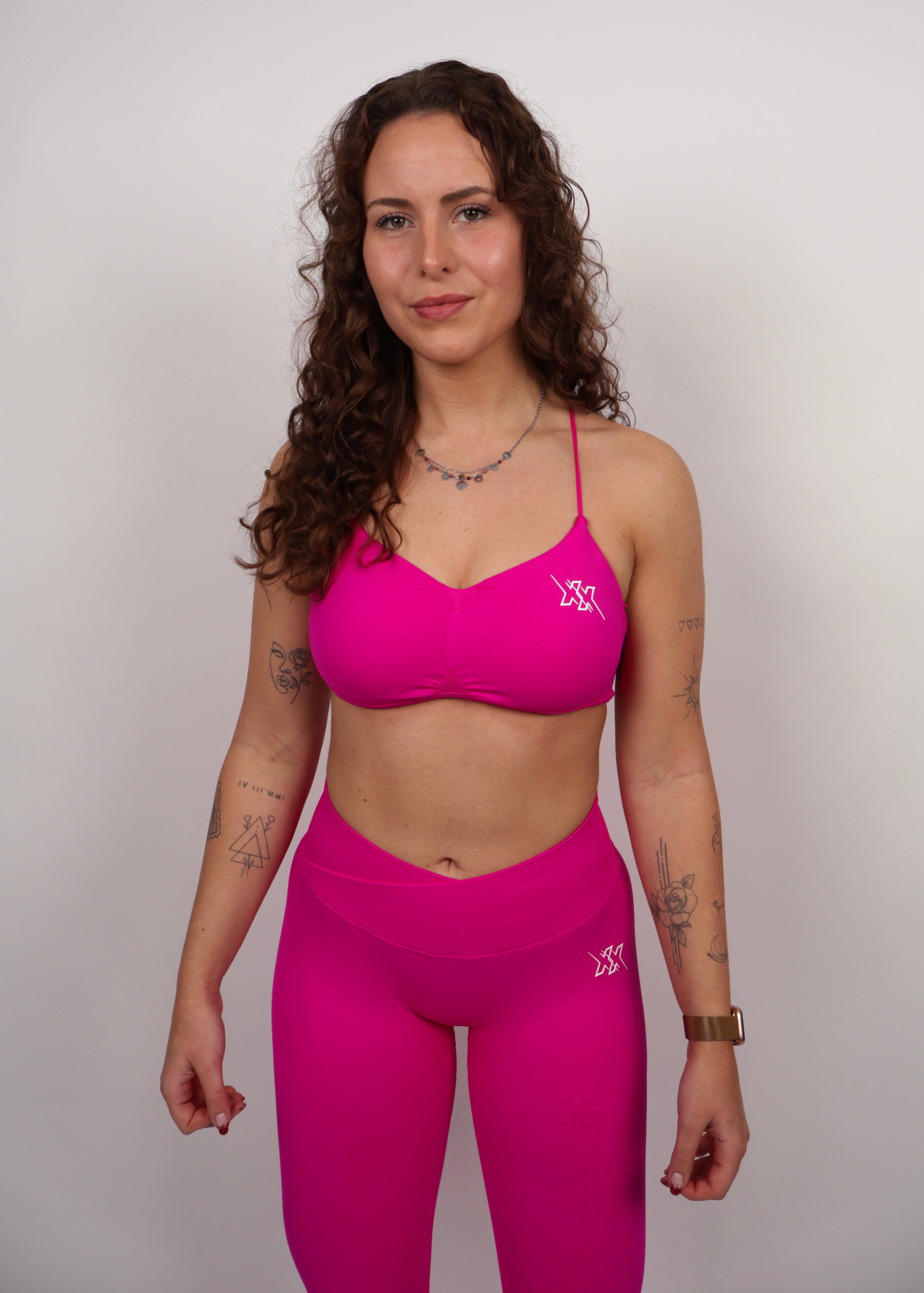 Crossback Bra – Electric Pink