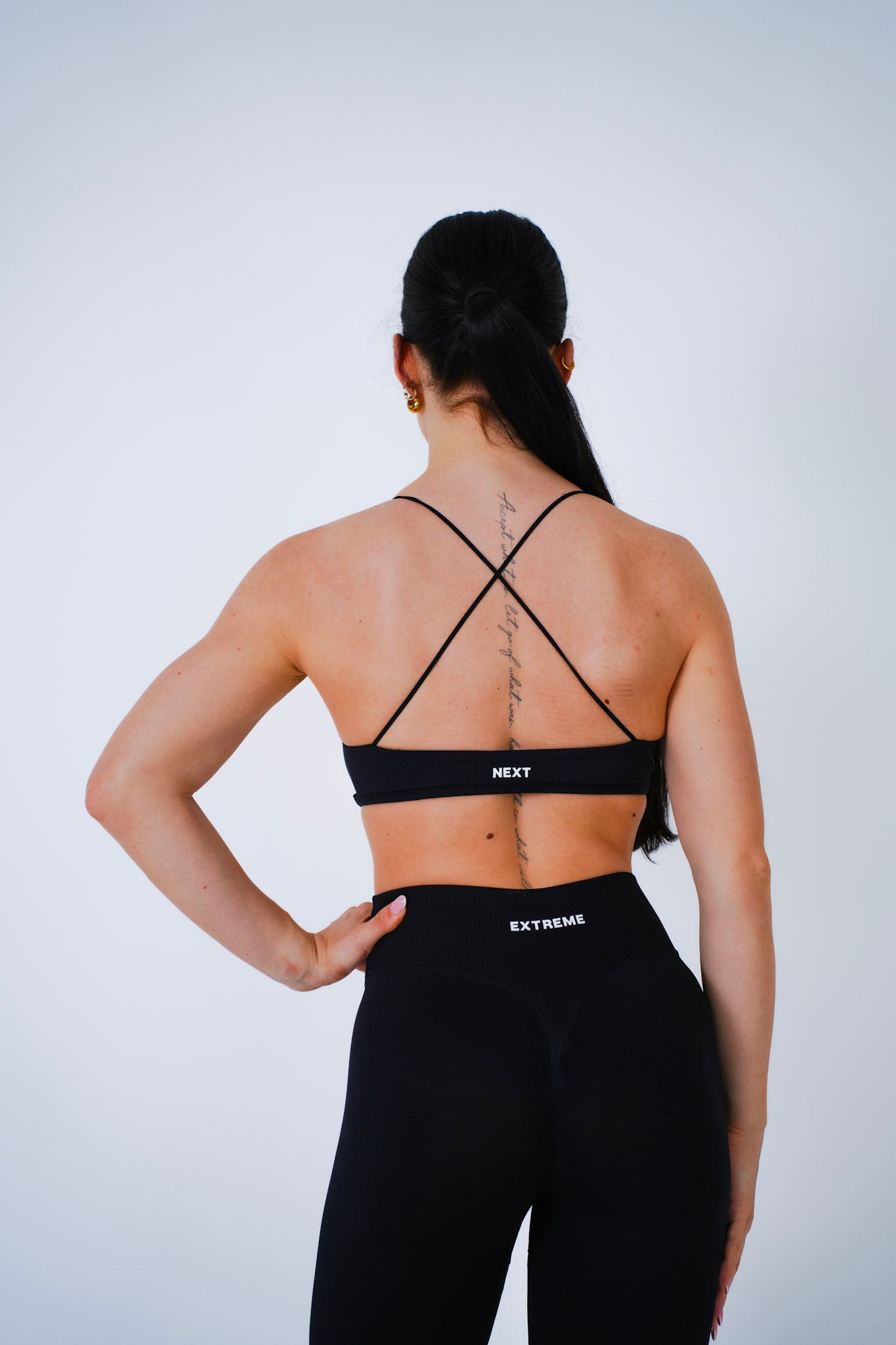 Crossback Bra – Midnight Black
