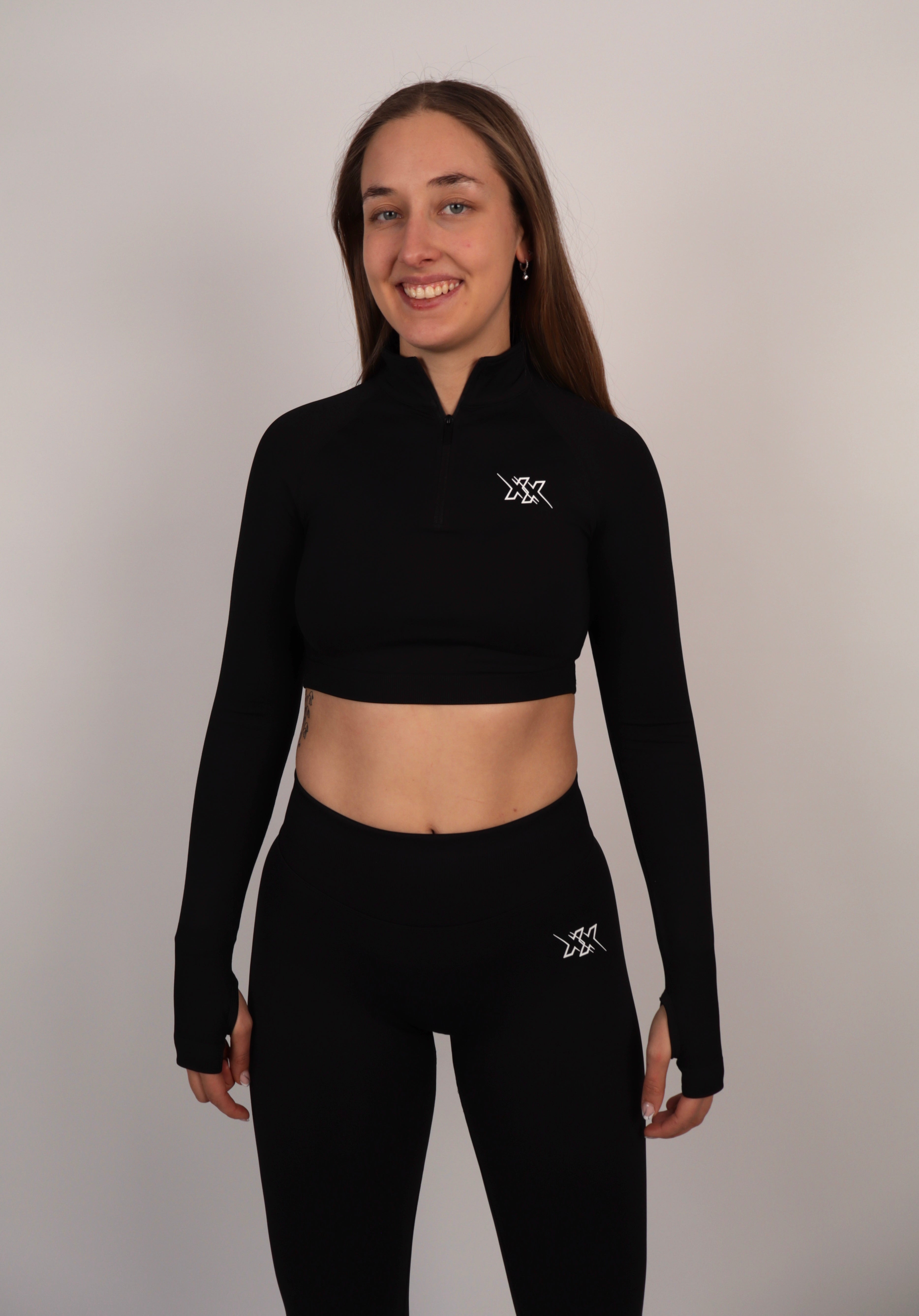 Crop-Zipper – Ultra Black