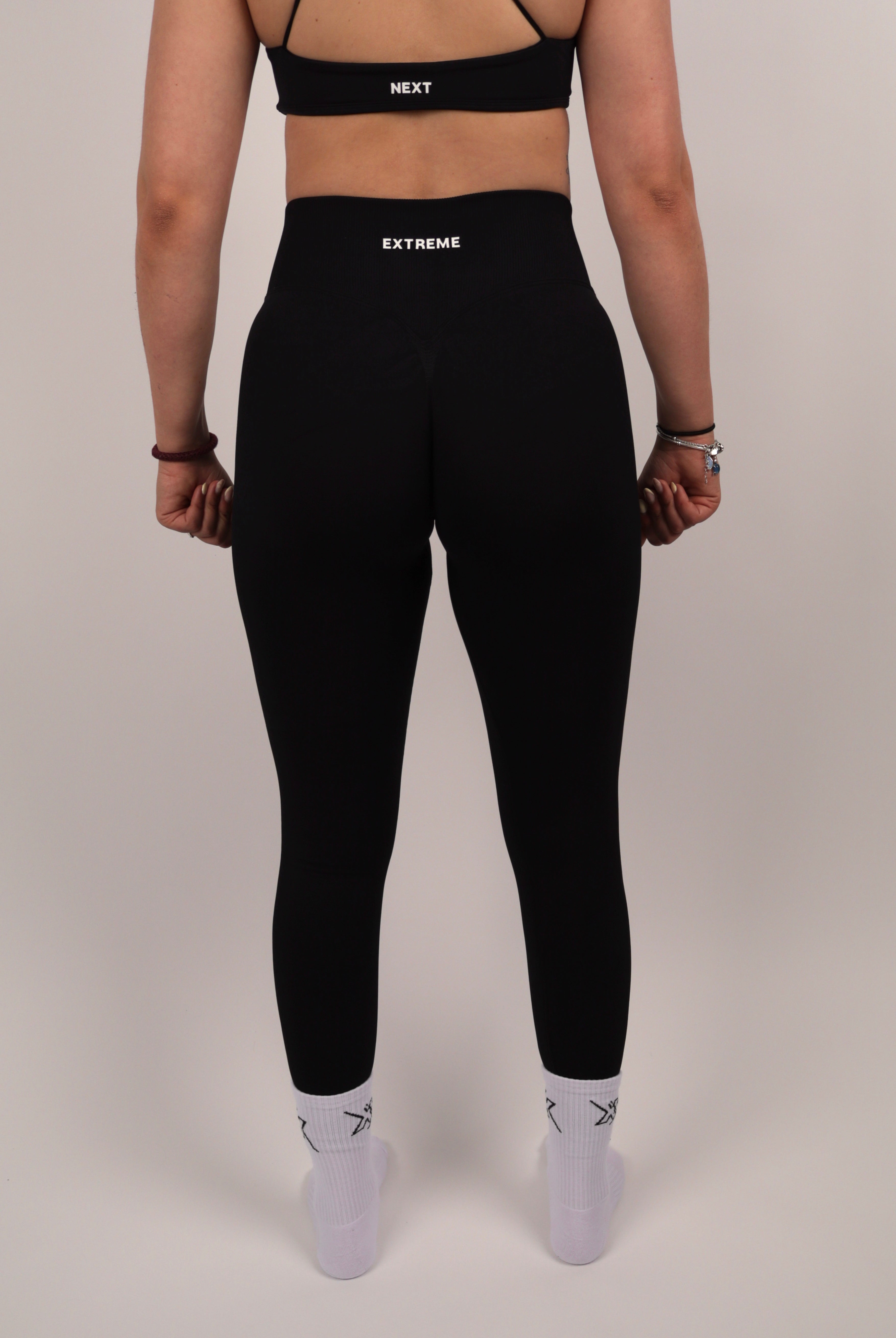 Cross Waist Legging – Midnight Black