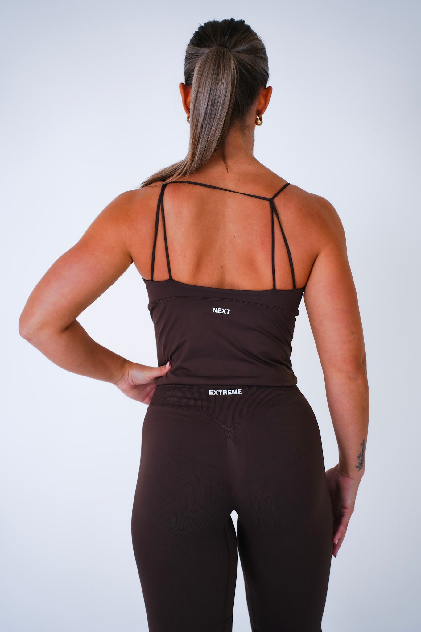 Twist Front Longline – Chestnut Brown