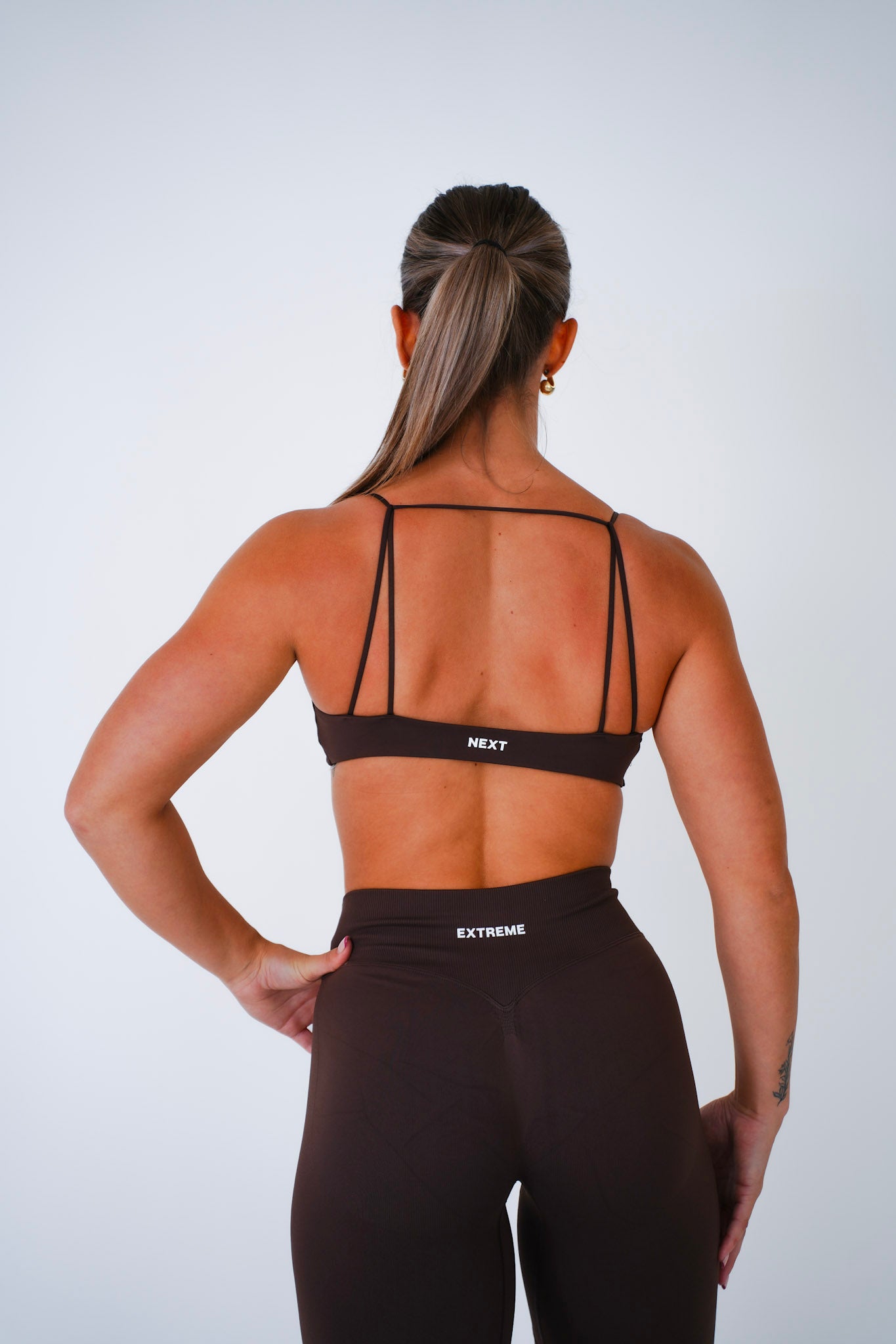 Twist Front Bra – Chestnut Brown