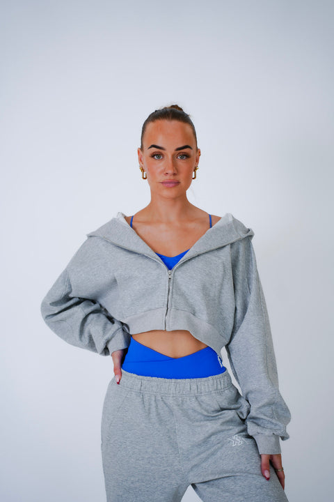Next Extreme Zip Hoodie in Cloud Grey, sportvest dames