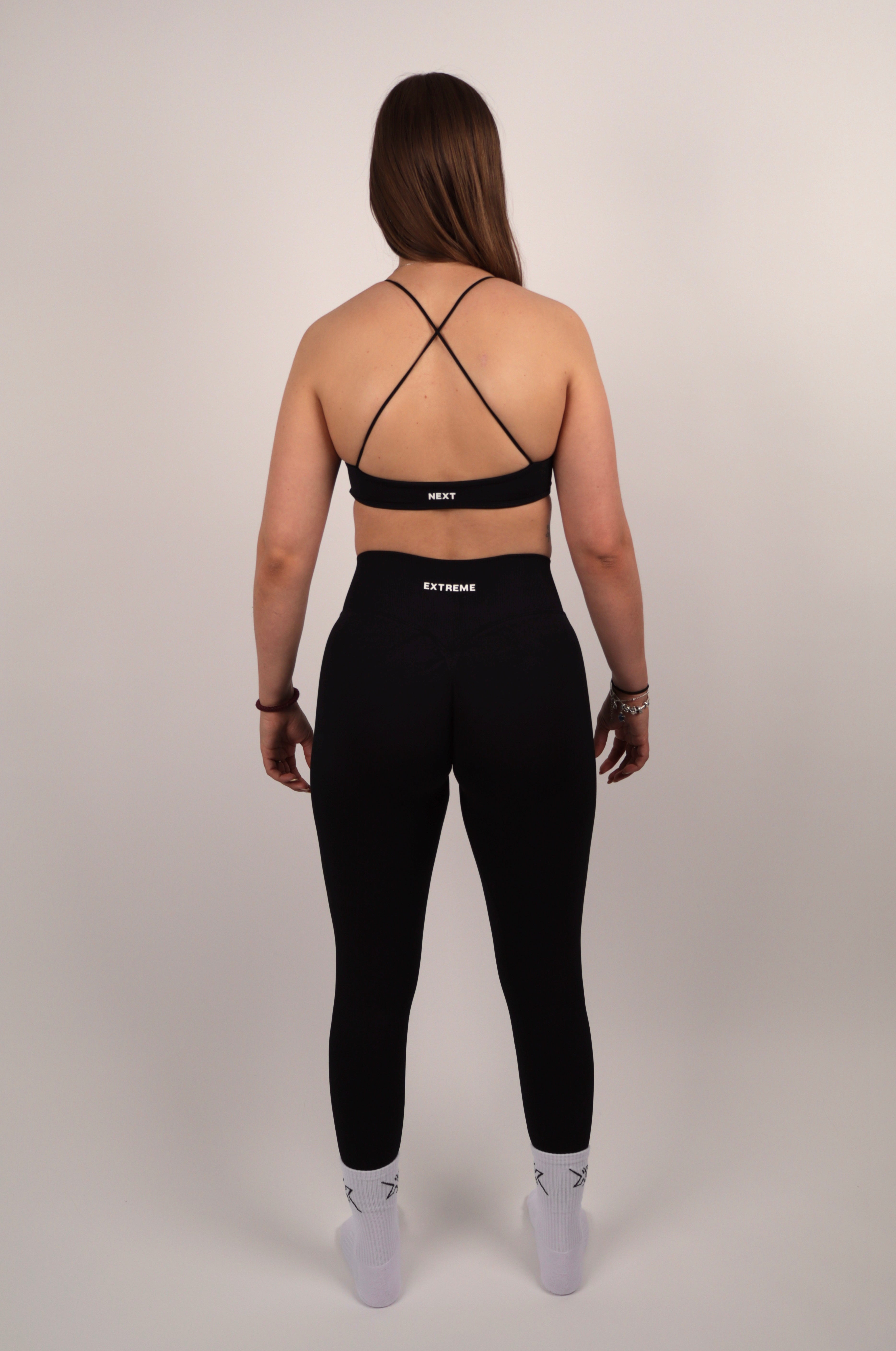 Cross Waist Legging – Midnight Black