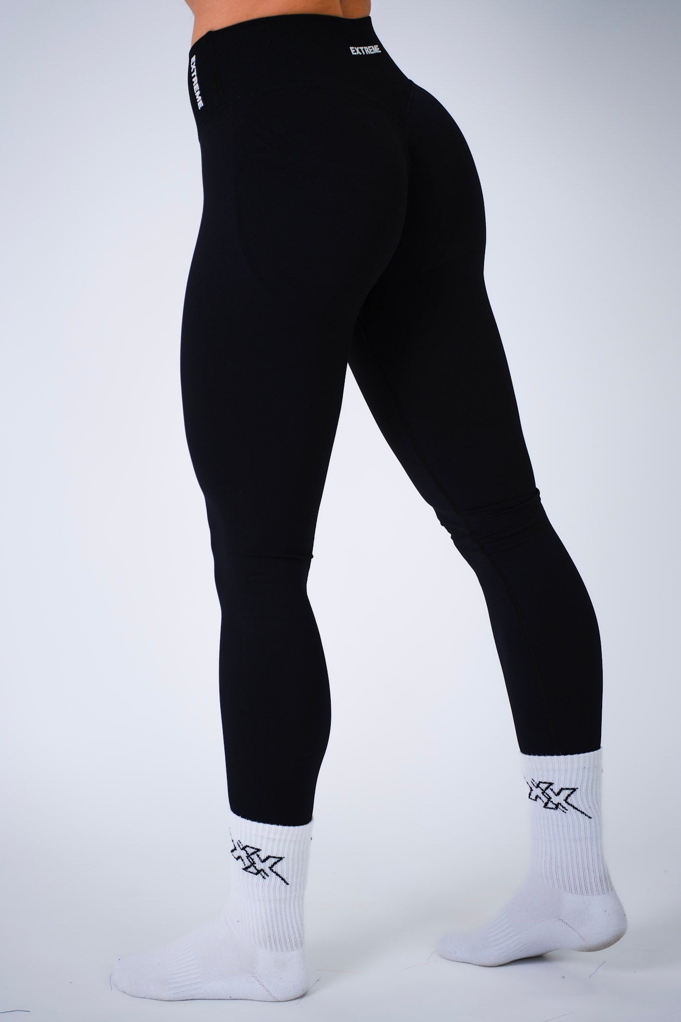 Cross Waist Legging – Midnight Black