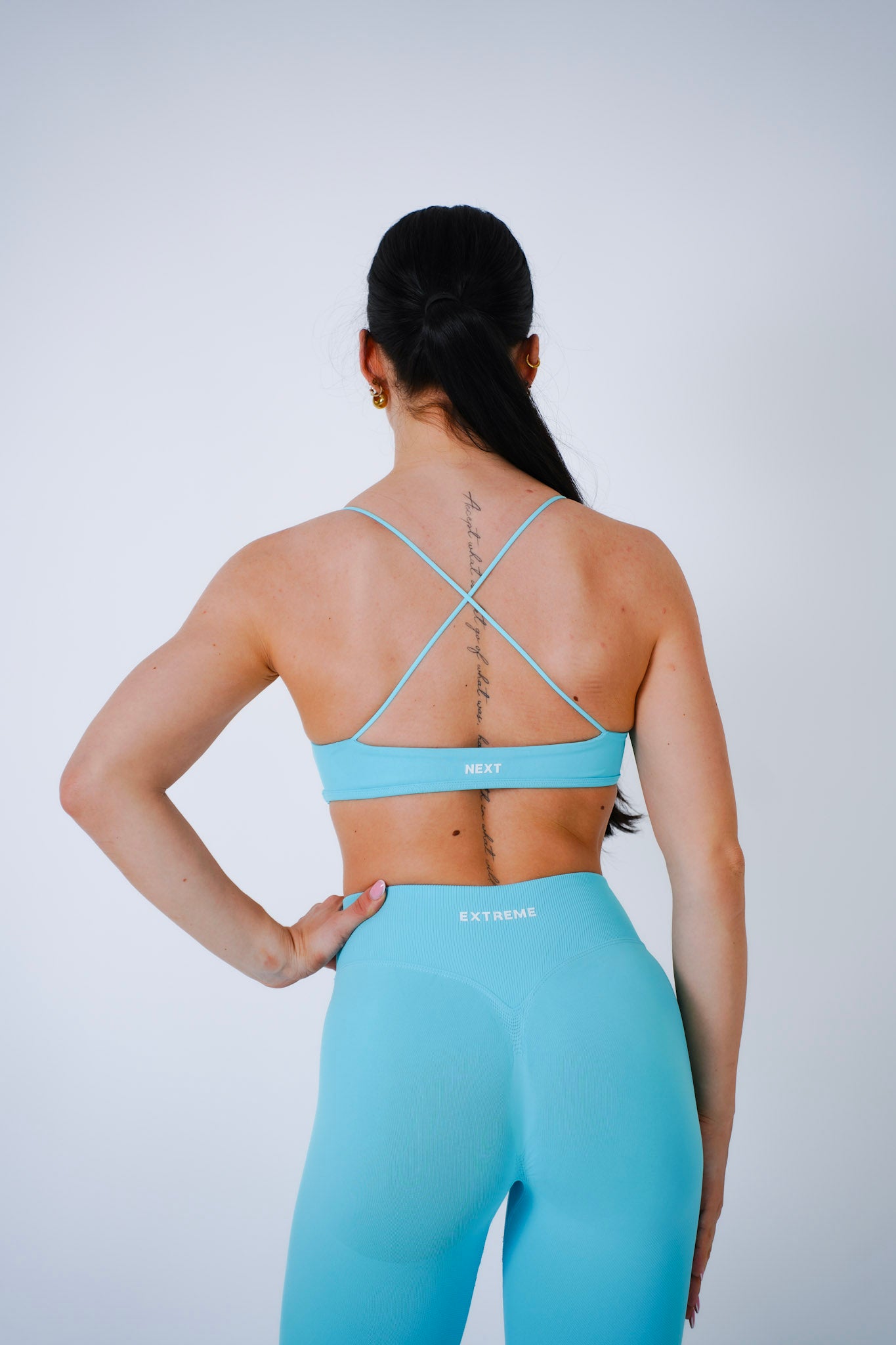 Crossback Bra – Mint Blue