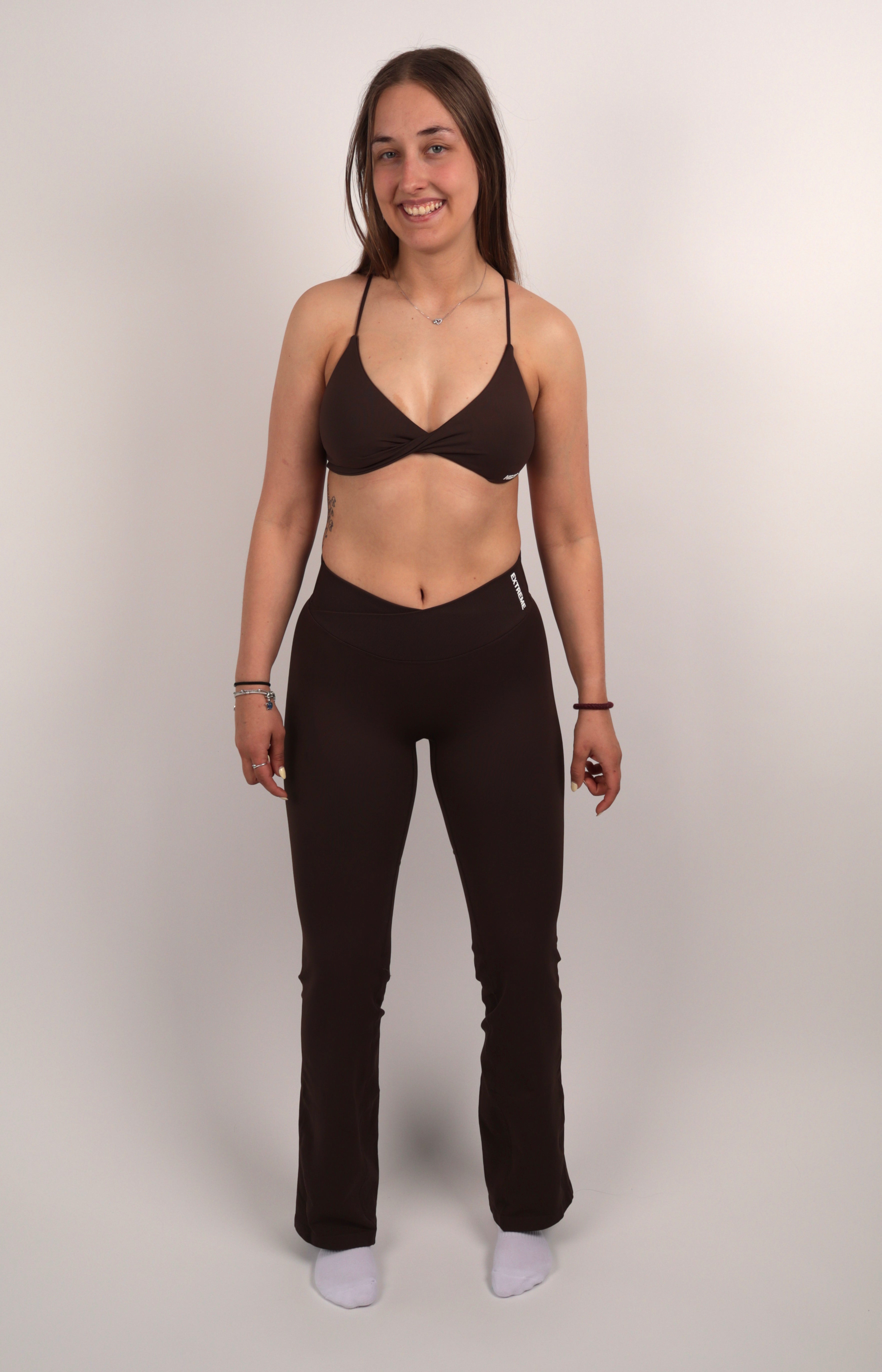 Twist Front Bra – Chestnut Brown