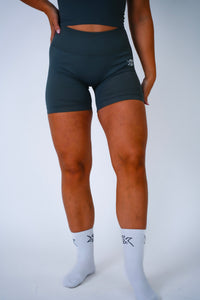 Next Extreme High Waist Short in Ash Grey, sportshort dames