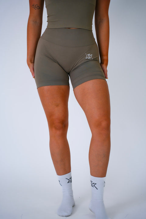Next Extreme High Waist Short in Beige, sportshort dames