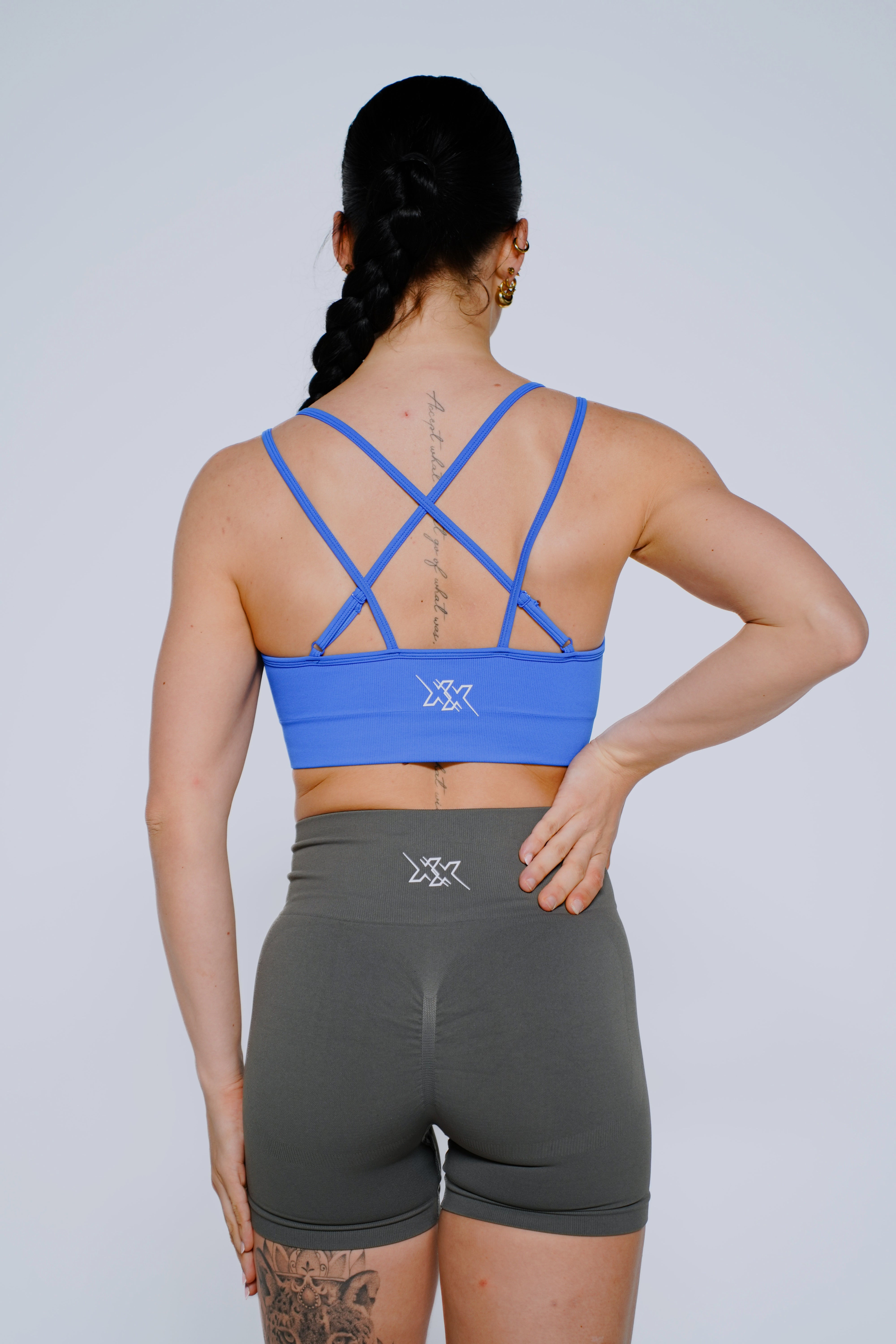 Crossback Bra – Electric Blue