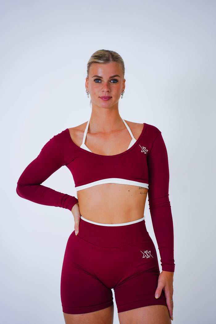 2 in 1 Longsleeve – Burgundy