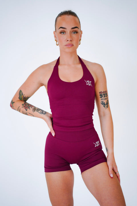 Next Extreme Halter Top in Deep Red, sporttop dames