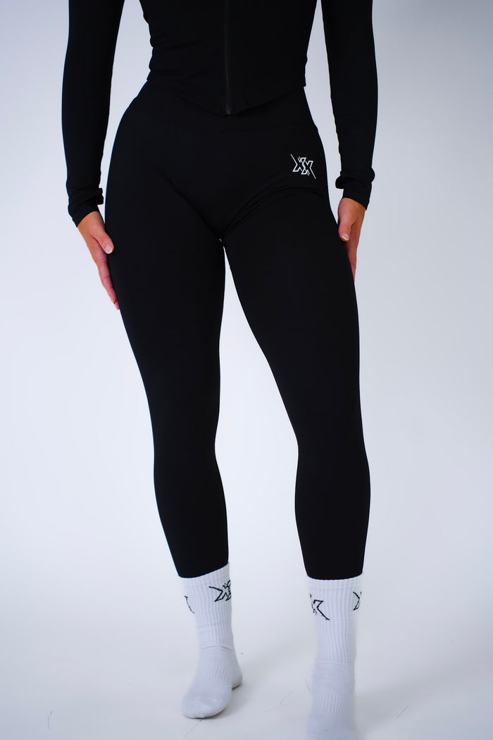 High Waist Leggings – Onyx Black