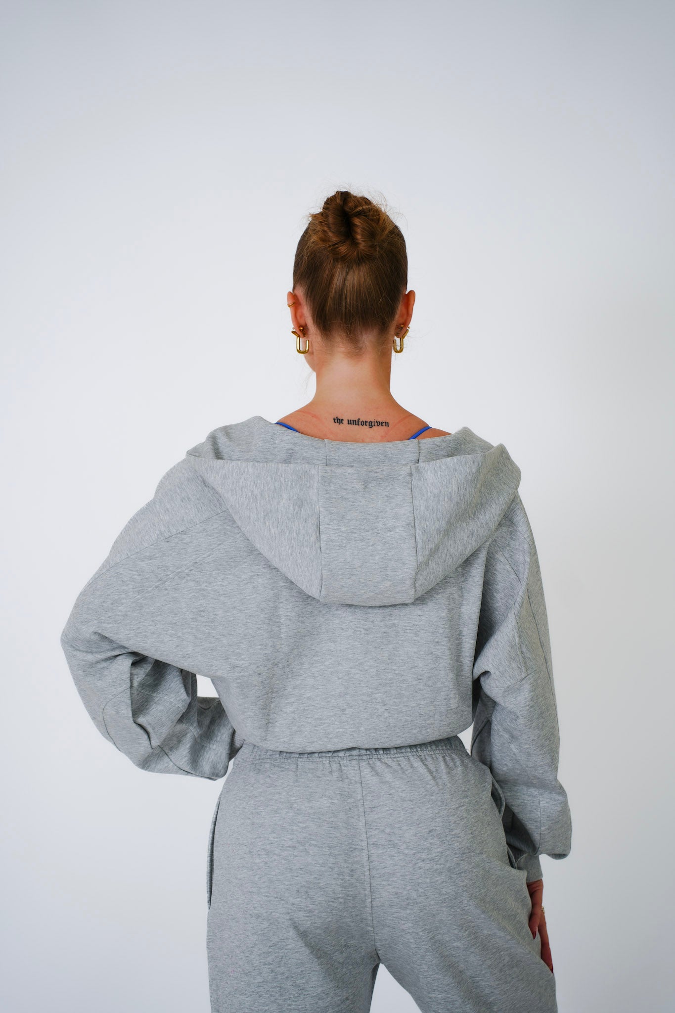 Zip Hoodie – Cloud Grey