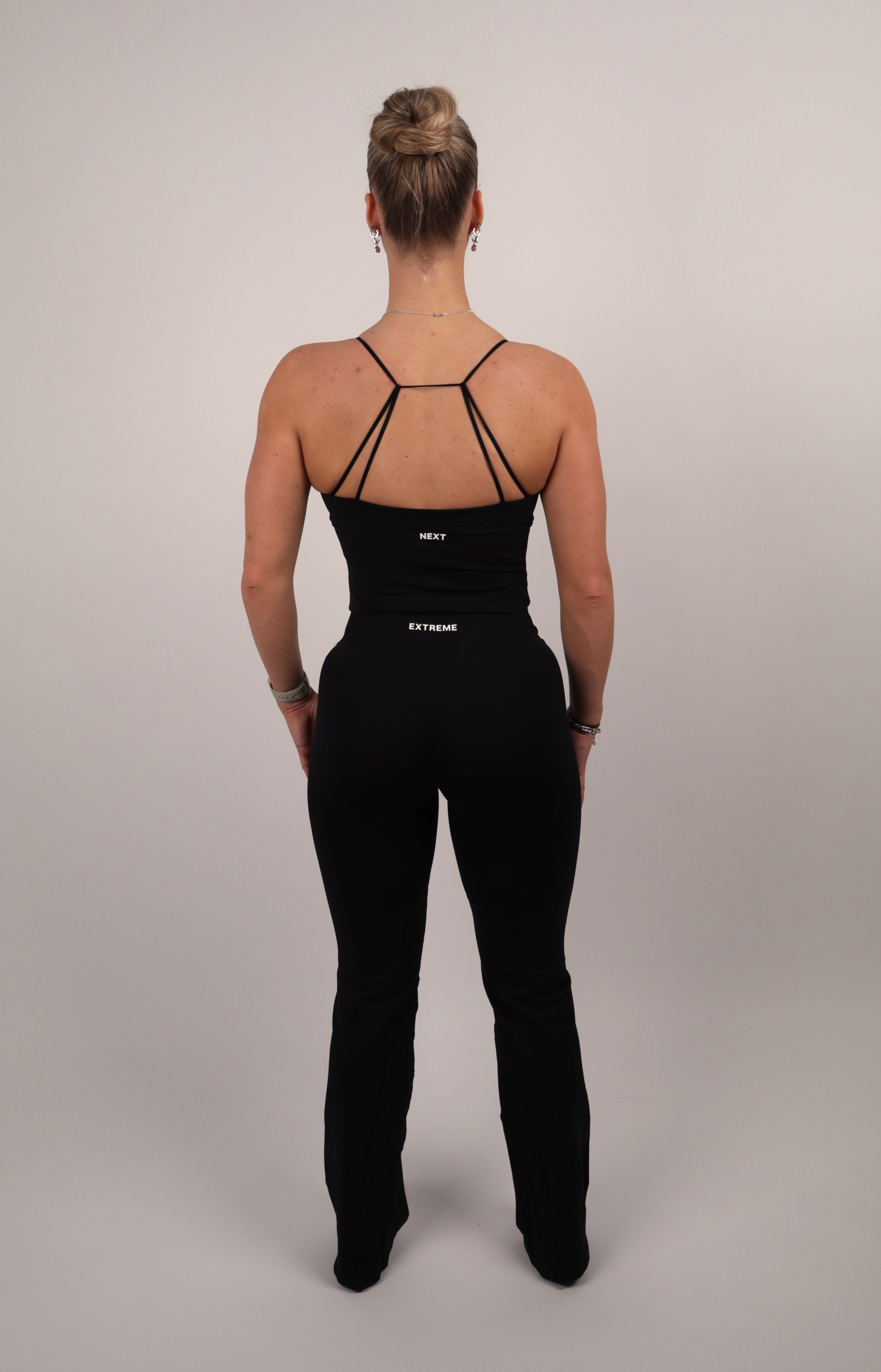 Twist Front Longline – Midnight Black