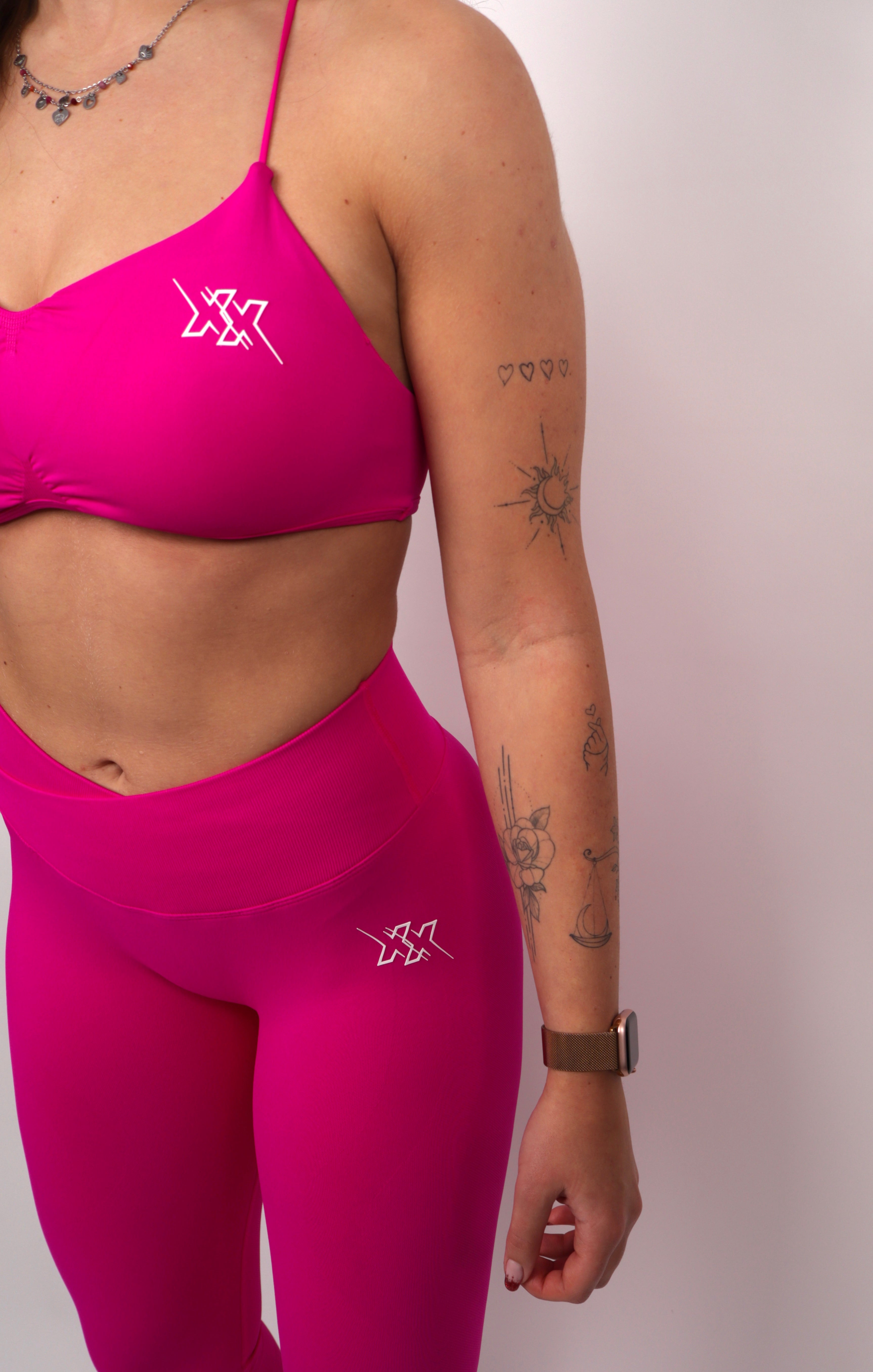 Crossback Bra – Electric Pink