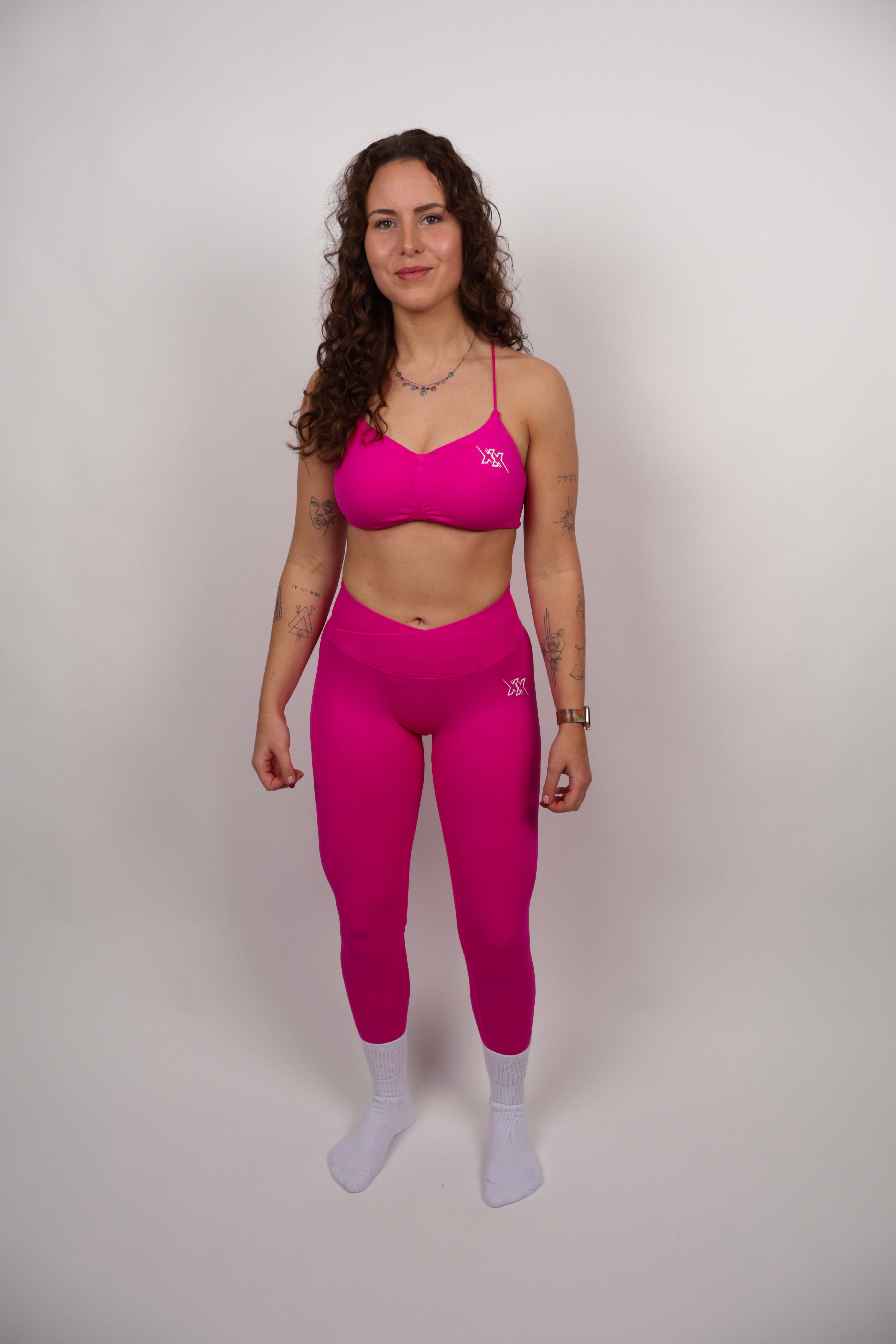 Crossback Bra – Electric Pink