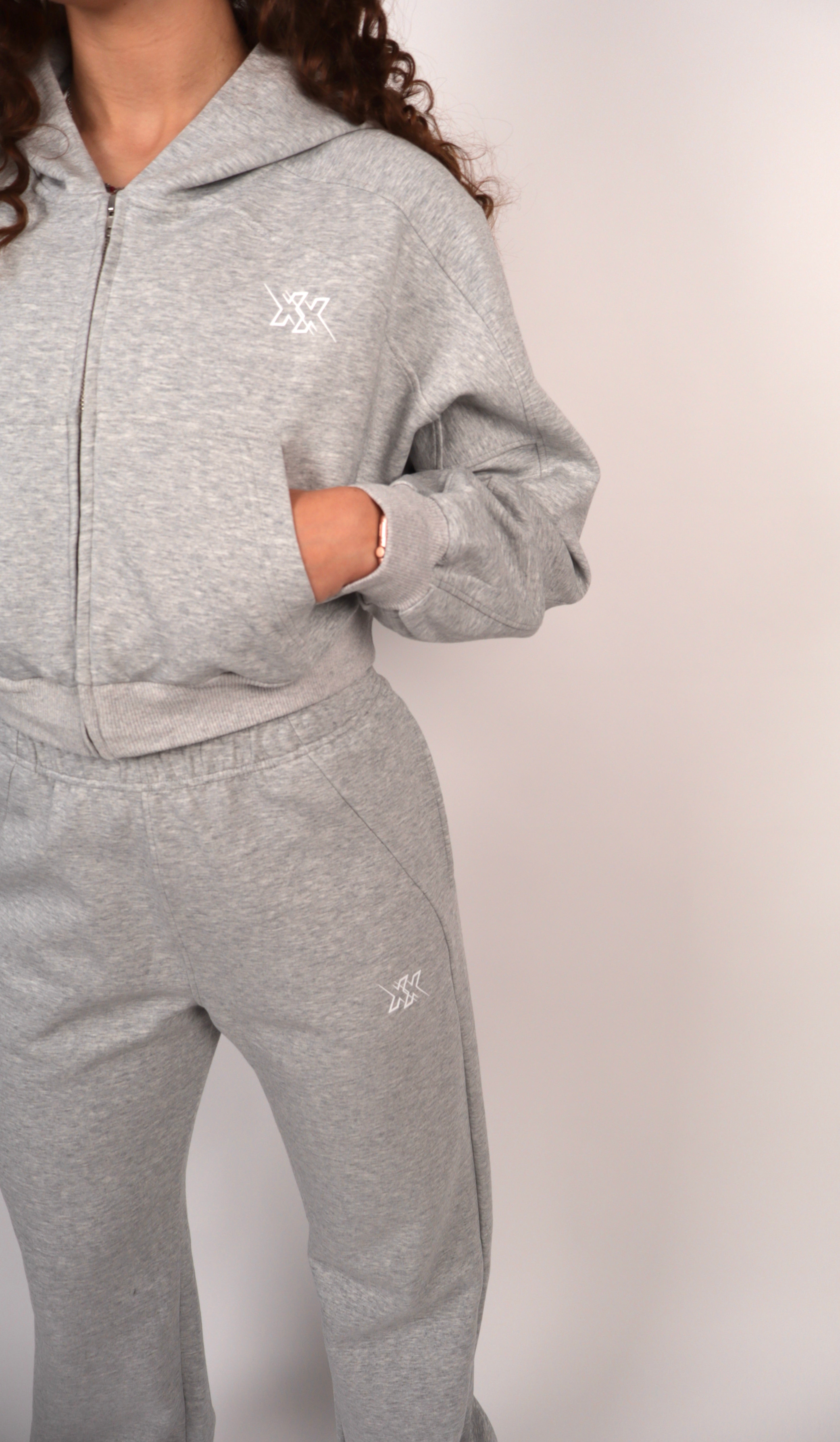 Zip Hoodie – Cloud Grey