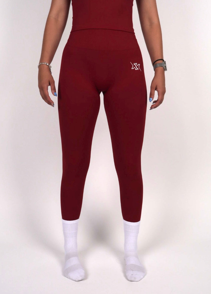 Sculpt Leggings – Wine Red - Next Extreme Performance