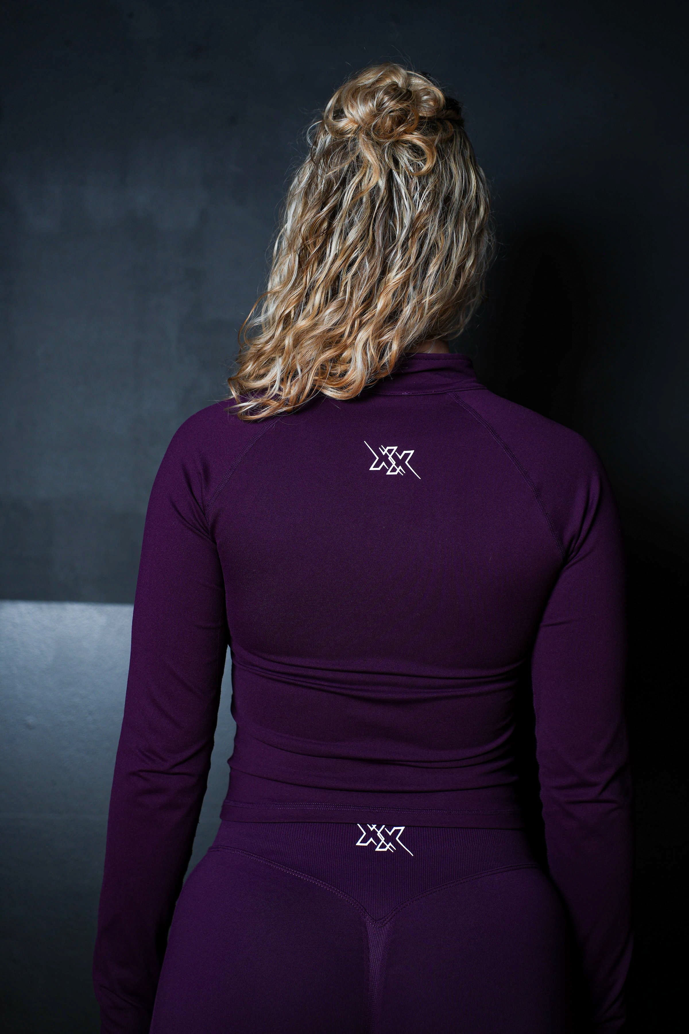 Quarter Zip Top – Deep Violet